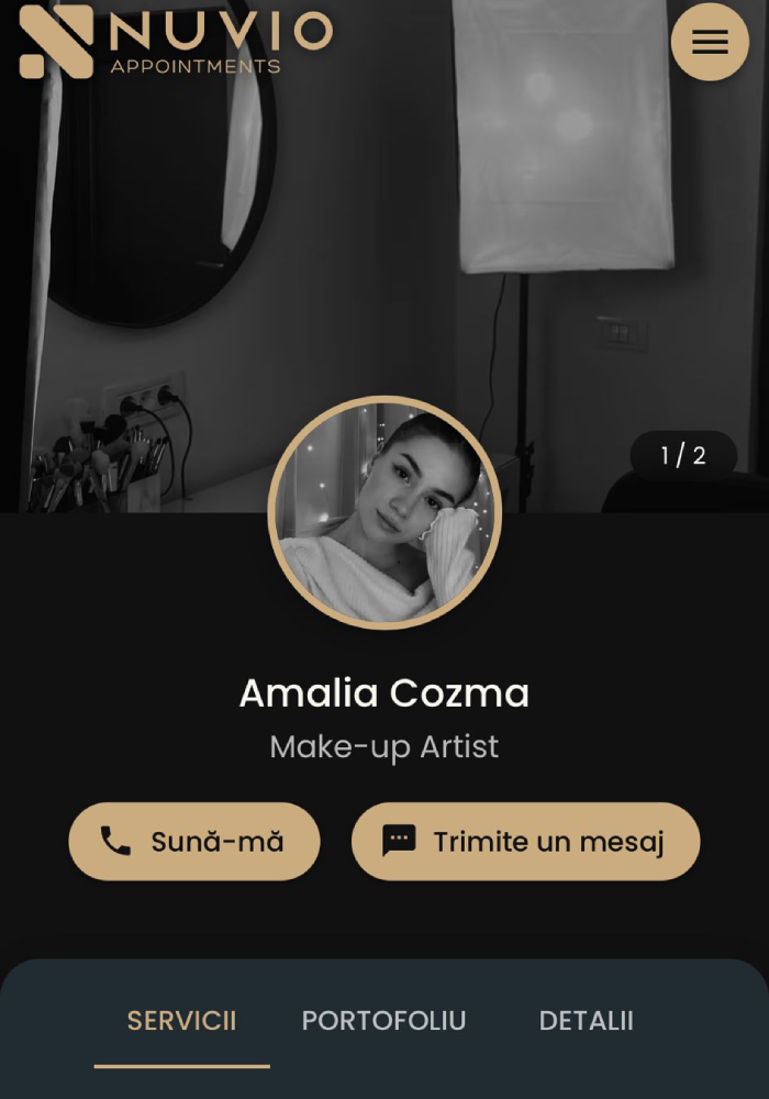 Cod QR profil de rezervări Nuvio